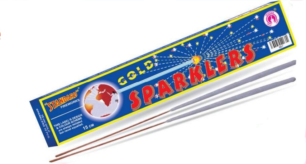 GOLD SPARKLERS 15CM(10PCS)