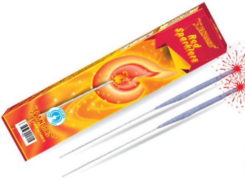 12CM RED SPARKLERS (10PCS)